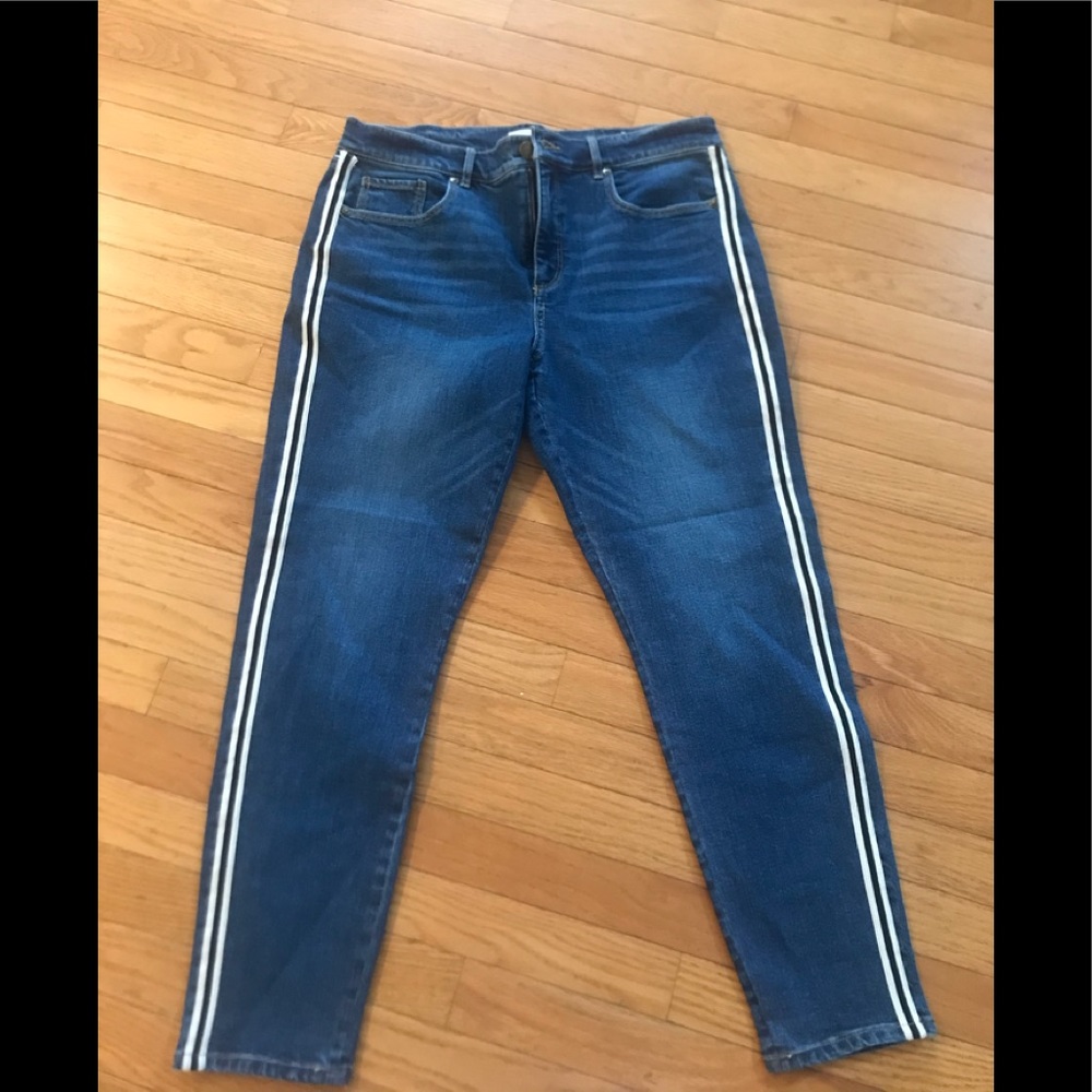 Loft jeans with stripe